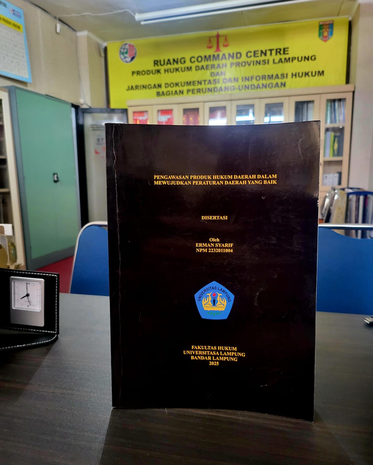 Perpustakaan Hukum JDIH Provinsi Lampung Hadirkan Koleksi Ilmiah Disertasi