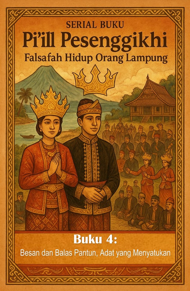 Serial Buku - Pi’il Pesenggikhi, Falsafah Hidup Orang Lampung. Buku 4: "Besan dan Balas Pantun, Adat yang Menyatukan" Oleh : Mohammad Medani Bahagianda *)