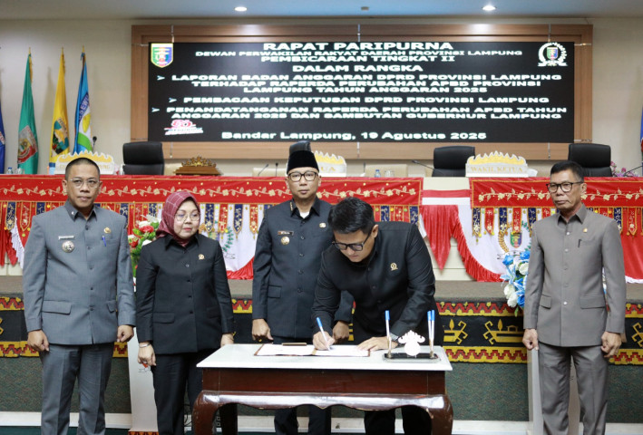 30 Raperda Ditetapkan Dalam Propemperda DPRD Lampung 2026